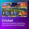 StreamFlow™ Live Cricket Scoreboard Template – Starter Edition